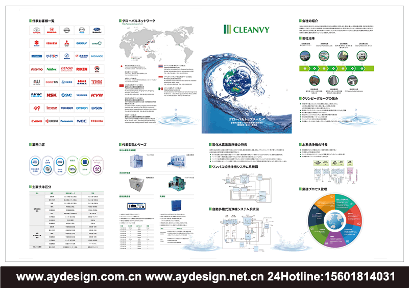 清洗机画册设计,碳氢洗净机宣传册设计,水系清洗机样本设计,环保清洗设备品牌VI/logo品牌策划设计